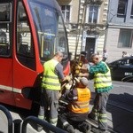 Tramwaj próbował skręcić w Jagiellońską