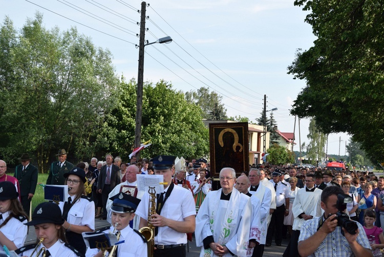 Powitanie ikony MB Częstochowskiej w Kocierzewie