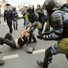 Policja tłumi demonstrację opozycji przeciwko reżimowi Putina. 
12.06.2017 Moskwa, Rosja