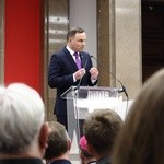 Andrzej Duda na wystawie "#dziedzictwo"