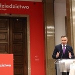 Andrzej Duda na wystawie "#dziedzictwo"