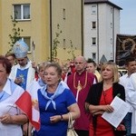 Powitanie ikony MB Częstochowskiej w parafii MB Nieustającej Pomocy w Łowiczu