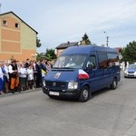 Powitanie ikony MB Częstochowskiej w parafii MB Nieustającej Pomocy w Łowiczu