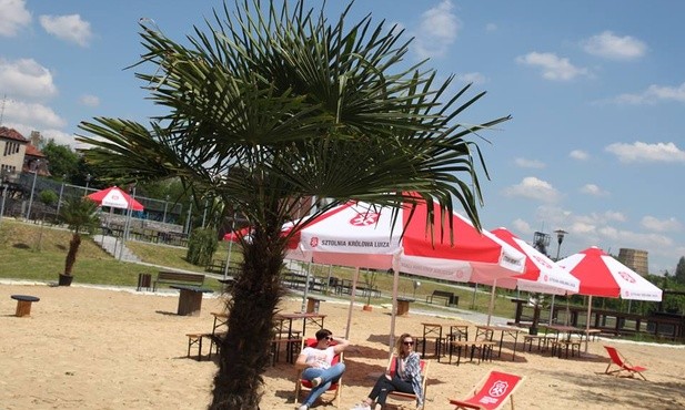 Plaża w środku miasta