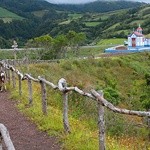 Kapliczka Monte Santo w Agua de Pau, gdzie podobno ukazała się Matka Boska.