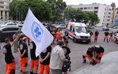 Protest ratowników medycznych w Katowicach