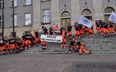 Protest ratowników medycznych w Katowicach