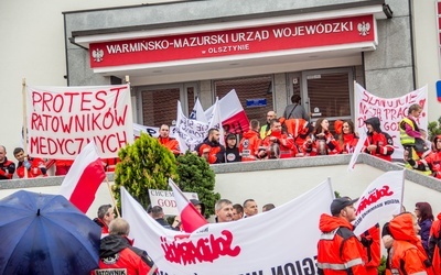 Protest ratowników medycznych