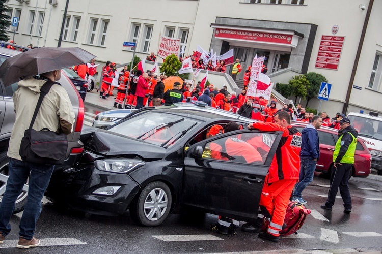 Protest ratowników medycznych