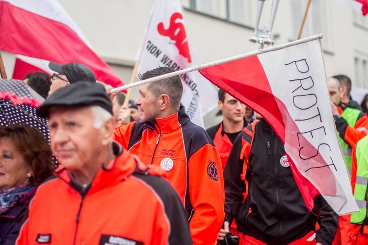 Protest ratowników medycznych