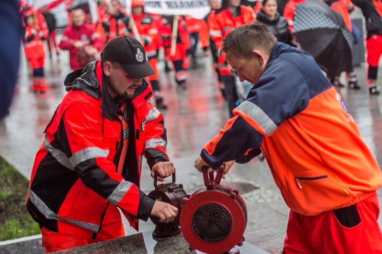 Protest ratowników medycznych