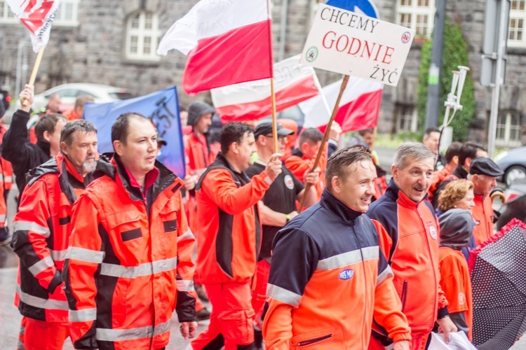 Protest ratowników medycznych