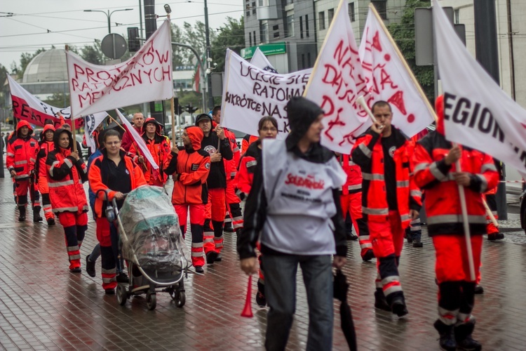 Protest ratowników medycznych