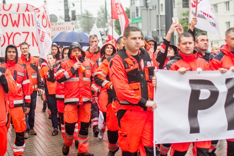 Protest ratowników medycznych