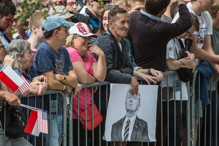 Donald Trump w Warszawie