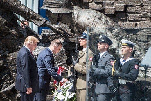 Donald Trump w Warszawie