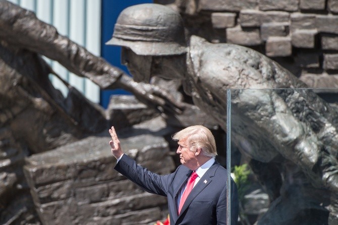 Donald Trump w Warszawie