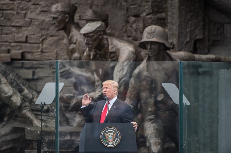 Donald Trump w Warszawie