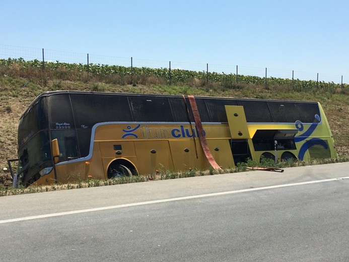 Wypadek polskiego autobusu z dziećmi w Serbii