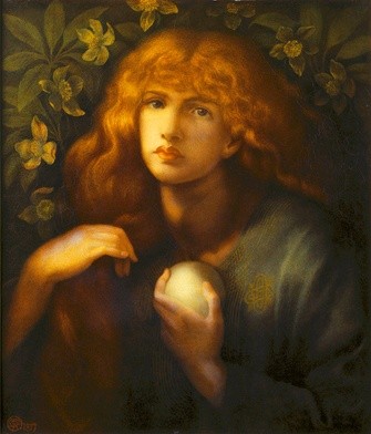 Dante Gabriel Rossetti "Maria Magdalena" olej na płótnie, 1877Muzeum Sztuki Delaware, Wilmington (USA)