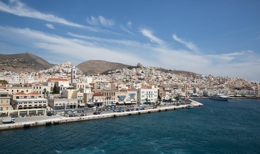 Siros - wyspa po grecku...