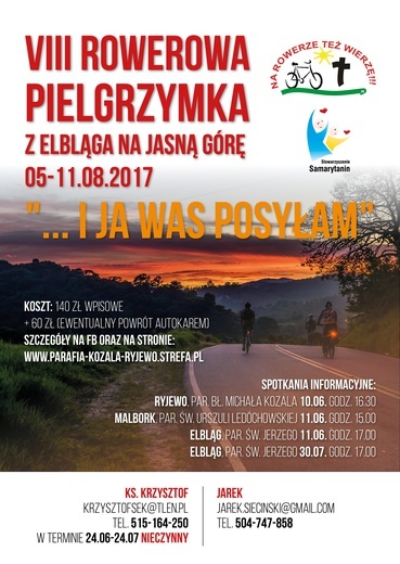 Rowerem na Jasną Górę