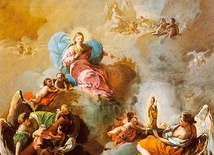 Francisco de Goya y Lucientes "Matka Boża objawia się św. Jakubowi i jego uczniom w Saragossie" olej na płótnie, 1768–1769, kolekcja prywatna