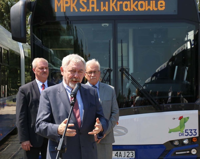 Ekologiczne autobusy - "jamniki" w Krakowie