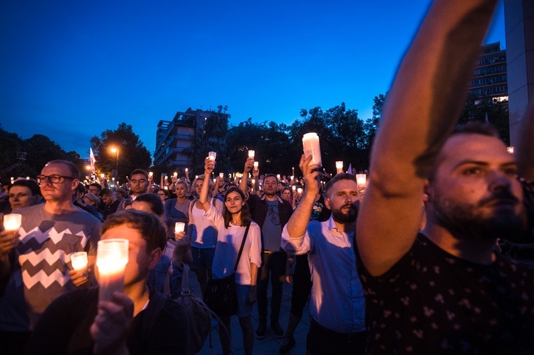 Protest przeciwko reformie sądownictwa