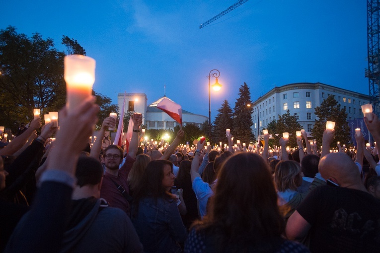 Protest przeciwko reformie sądownictwa