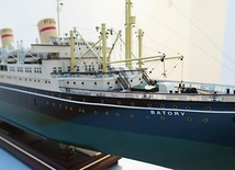 Model transatlantyku „Batory” ze zbiorów Muzeum Miasta Gdyni.
