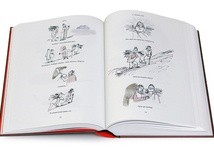 „Bazgrołowate” rysunki Blocha są zaskoczeniem przy pierwszym otwarciu książki.