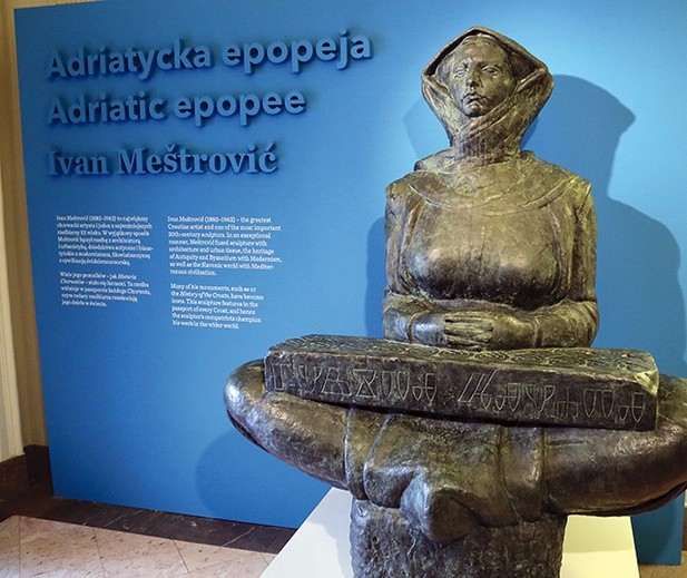 ◄	Rzeźba „Historia Chorwatów” jest symbolicznym przedstawieniem burzliwych dziejów narodu artysty.