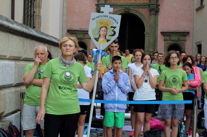 Wyjście Pieszej Pielgrzymki Krakowskiej z Wawelu na Jasną Górę