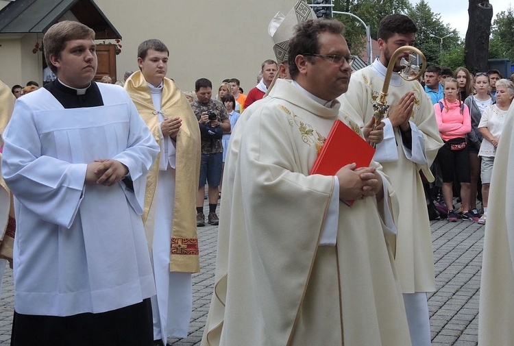 26. Piesza Pielgrzymka Bielsko-Żywiecka na Jasną Górę - Msza św. w Hałcnowie