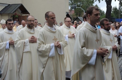 26. Piesza Pielgrzymka Bielsko-Żywiecka na Jasną Górę - Msza św. w Hałcnowie