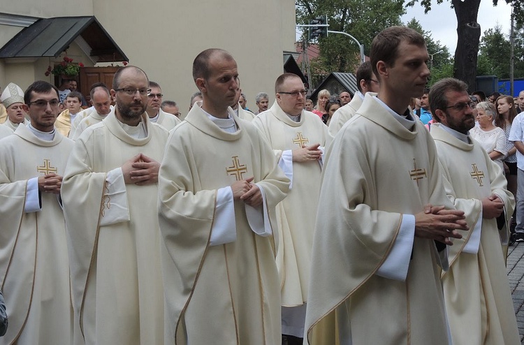 26. Piesza Pielgrzymka Bielsko-Żywiecka na Jasną Górę - Msza św. w Hałcnowie