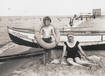 Plaża na Westerplatte w 1922 roku.