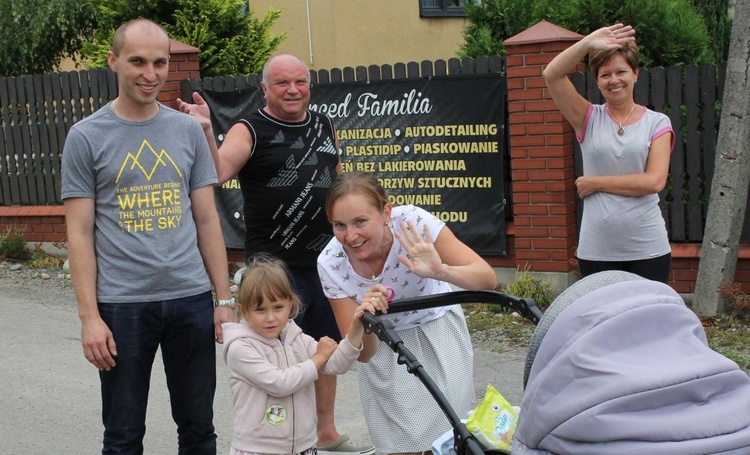 Postój pielgrzymów w Pisarzowicach - 2017