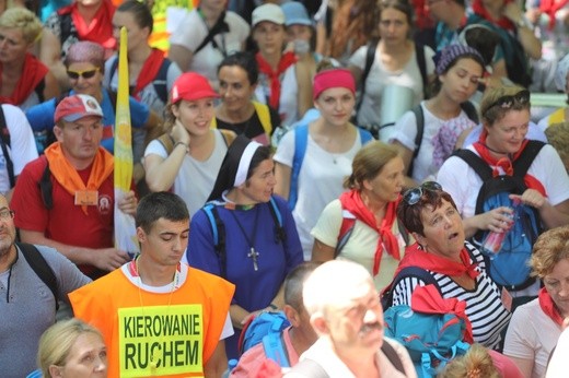 34. pielgrzymka z Oświęcimia na Jasną Górę - w Gołonogu - 2017