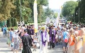 Powitanie 26. Pielgrzymki Diecezji Bielsko-Żywieckiej - grupy hałcnowskie - na Jasnej Górze - 2017
