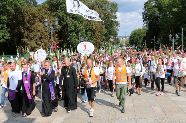 Pielgrzymka diecezji radomskiej - kolumny radomskie