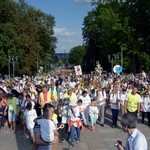 Pielgrzymka diecezji radomskiej - kolumny radomskie