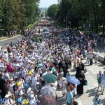 Pielgrzymi na Jasnej Górze - z lotu ptaka