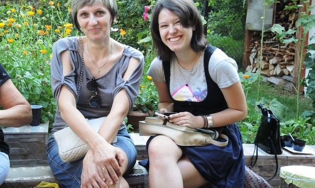 Nowa wolontariuszka hospicjum - Wiesława Łozińska z córką