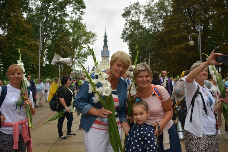 Pielgrzymi w Częstochowie