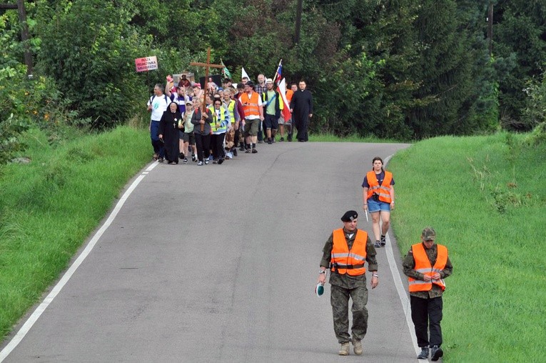 Pielgrzymka Miłosierdzia na trasie