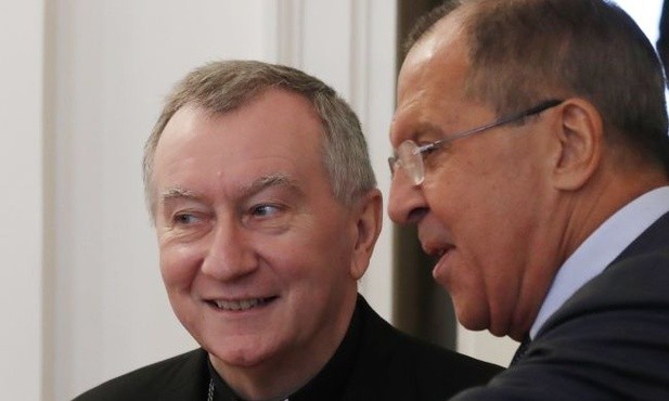 Kard. Pietro Parolin i Siergiej Ławrow
