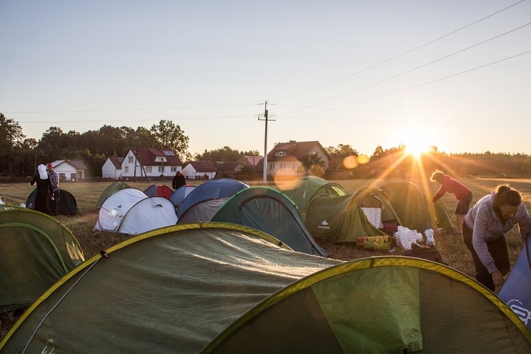 Pielgrzymka z "trójeczką"