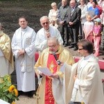 Błogosławieństwo groty Matki Bożej z Lourdes w Bińczu